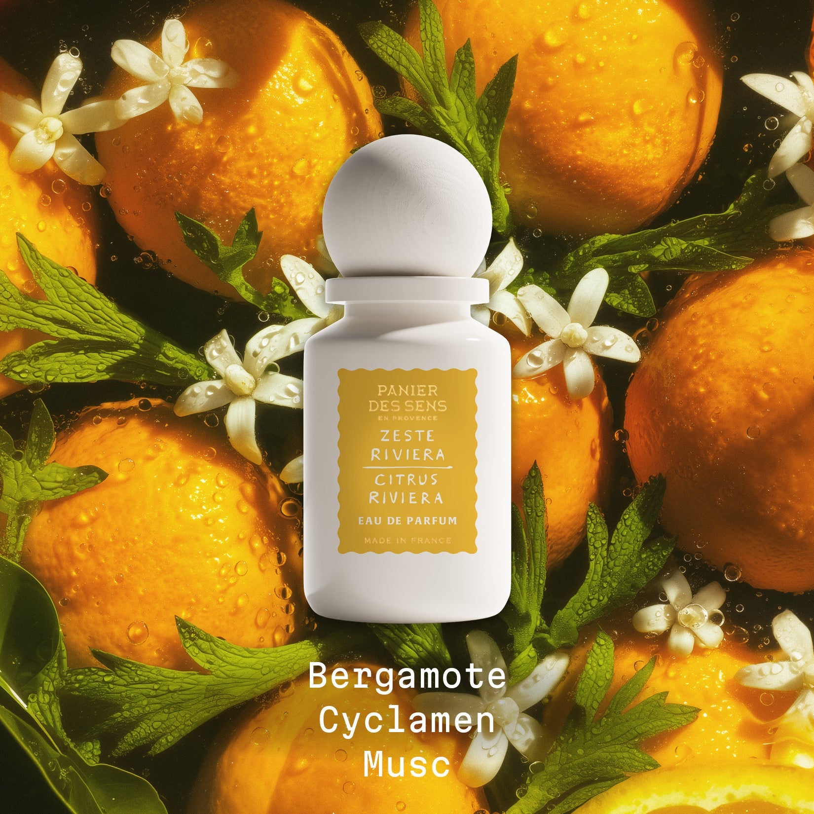 Eau de parfum Zeste Riviera, fresh & fruity | Panier des Sens
