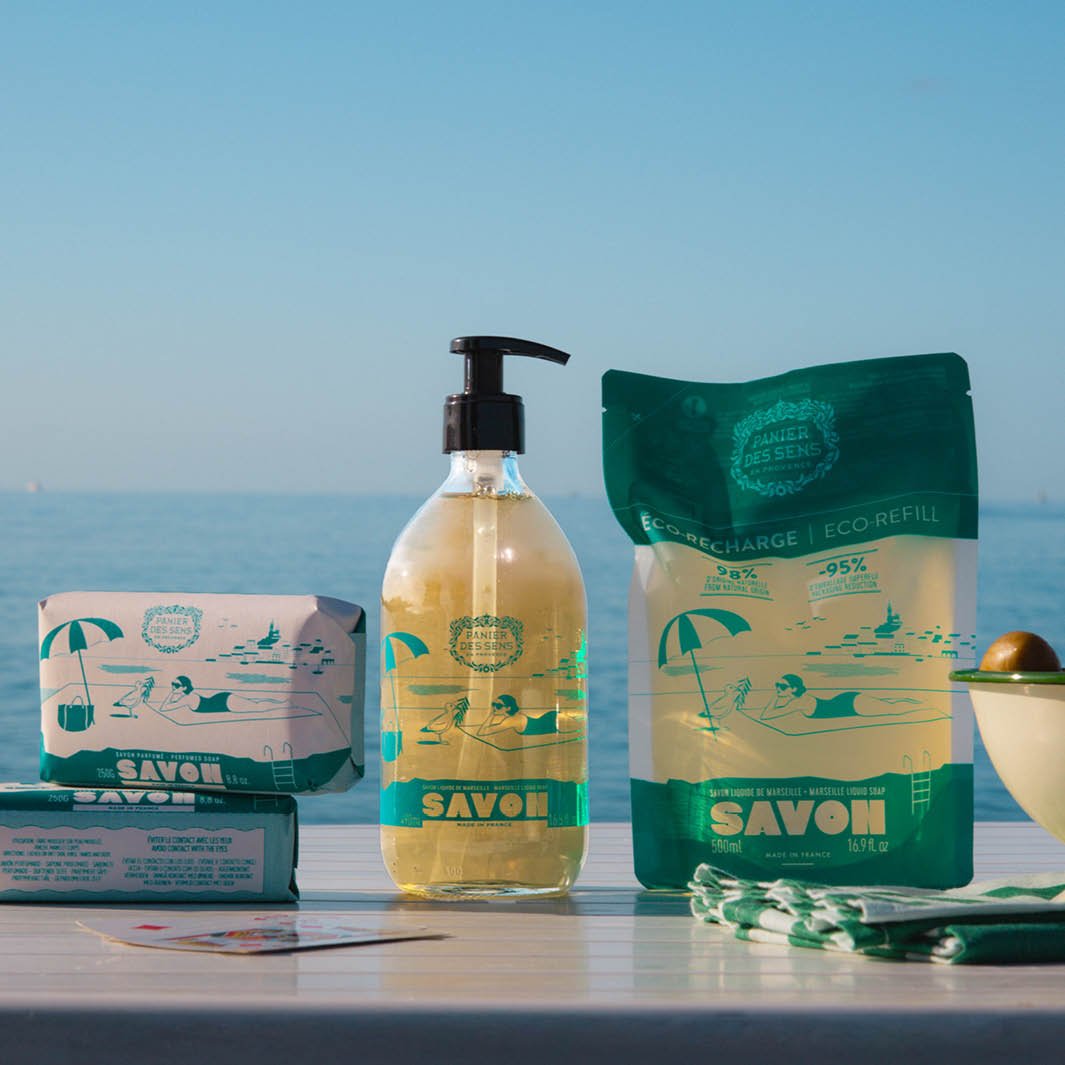 Eco - recharge Savon liquide de Marseille Olive 500ml - Panier des Sens