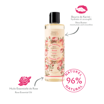 Gel douche - Rose Envoûtante 250ml - Panier des Sens