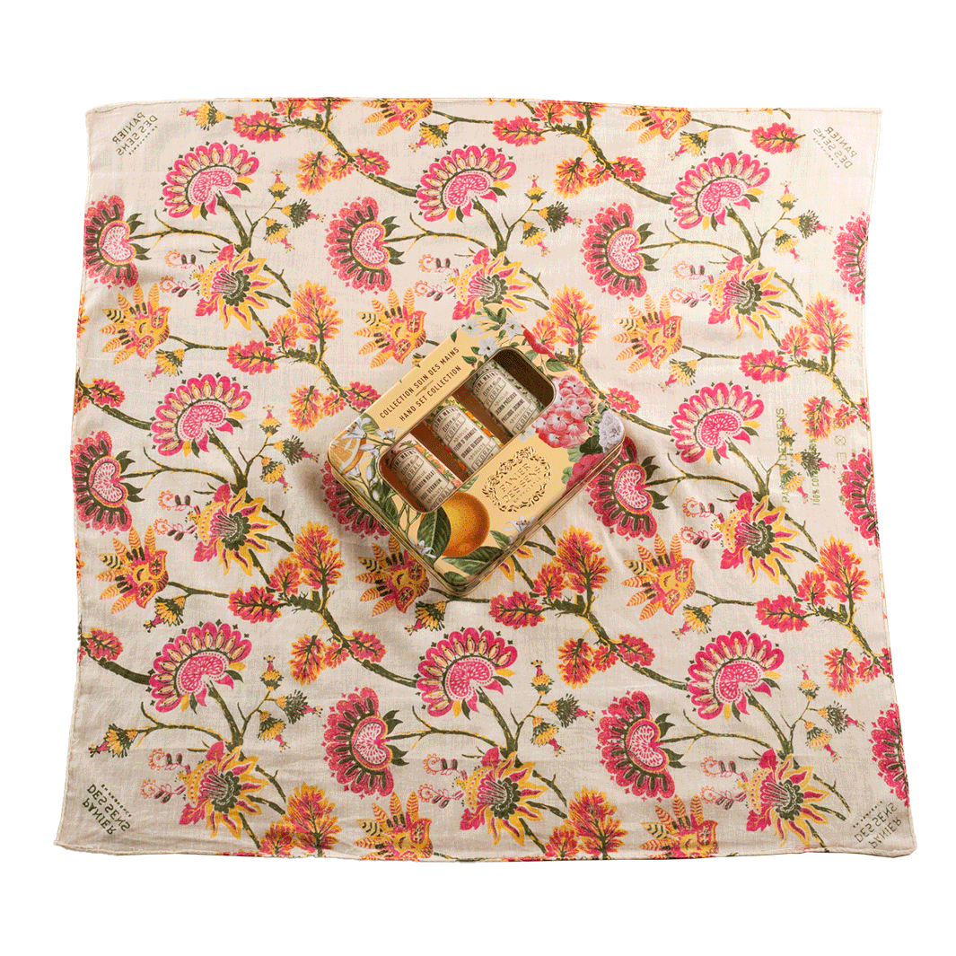 Furoshiki papel de regalo reutilizable - 100% algodón con funda 51x51 cm