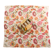 Furoshiki papel de regalo reutilizable - 100% algodón con funda 51x51 cm