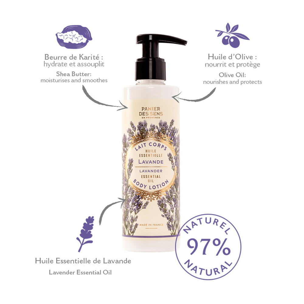 Lozione corpo lenitiva alla lavanda 250ml - Panier des Sens