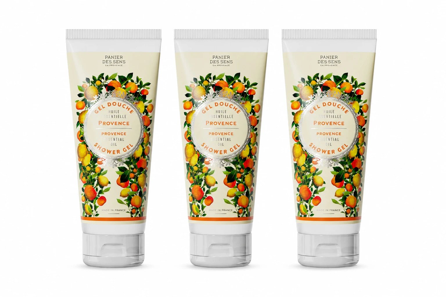 Confezione da 3 gel doccia Provence Energizzante da 200 ml - Panier des Sens