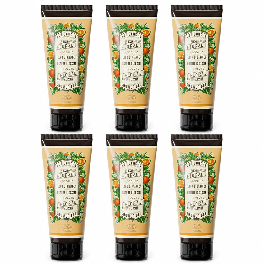 Confezione da 6 gel doccia alla fior d'arancio da 200 ml - Panier des Sens