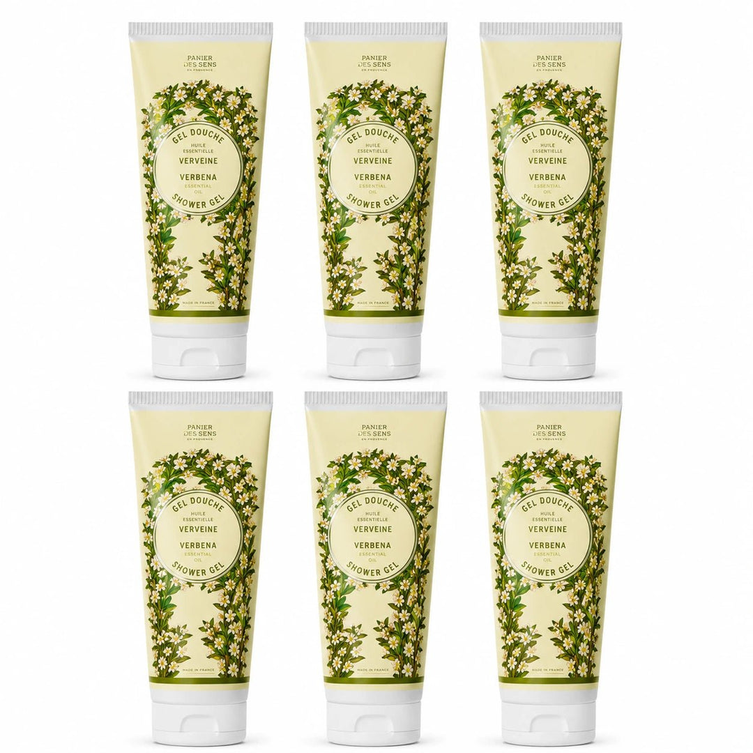 Confezione da 6 gel doccia alla verbena da 200 ml - Panier des Sens