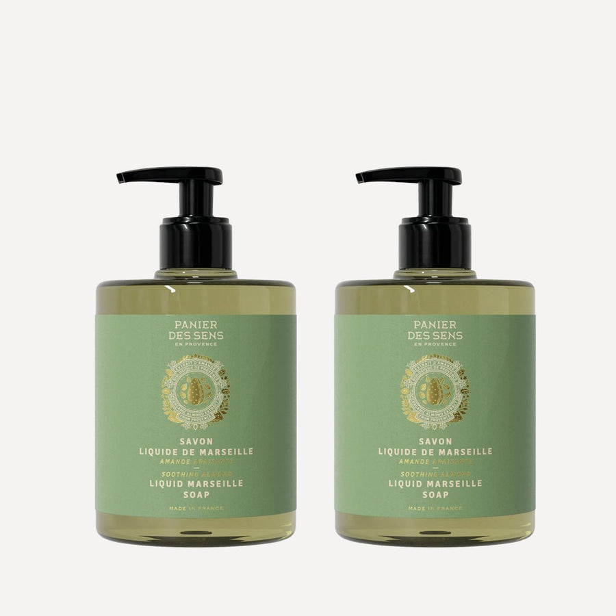 Confezione da 2 saponi liquidi di Marsiglia - Mandorla lenitiva 2 x 500ml - Panier des Sens