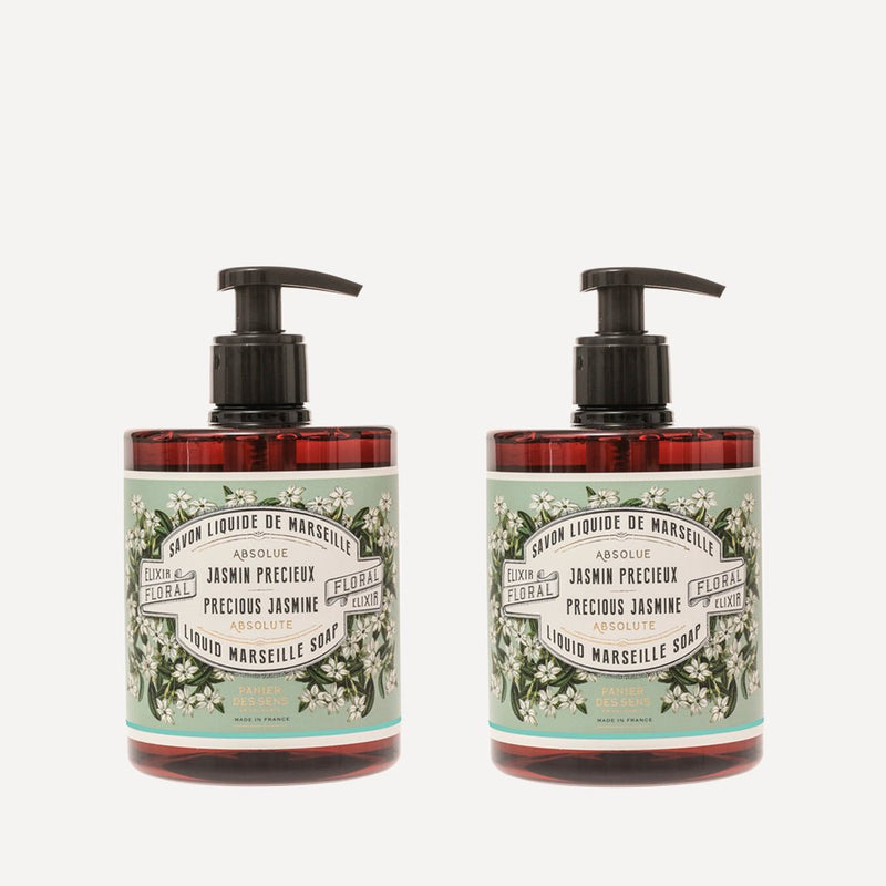 Pack of 2 liquid Marseille soaps | Precious Jasmine 2 x 500ml - France Panier des Sens