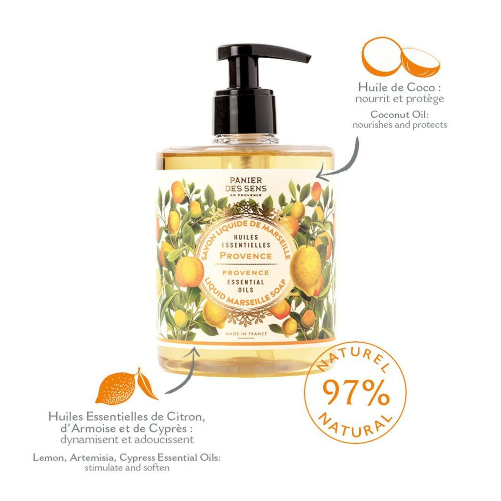 Confezione da 2 saponi liquidi Marsiglia | Provence Energisante 2 x 500ml - Panier des Sens