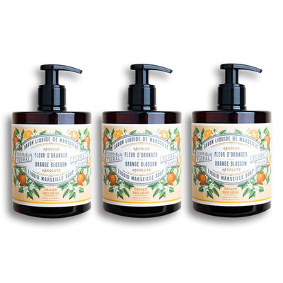 Pack of 3 liquid Marseille soaps | Fleur d'Oranger 3x 500ml - Panier des Sens