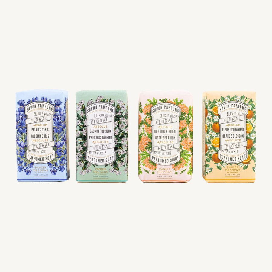 Confezione di 4 saponi solidi al profumo assoluto - 4 x 150 g - Panier des Sens