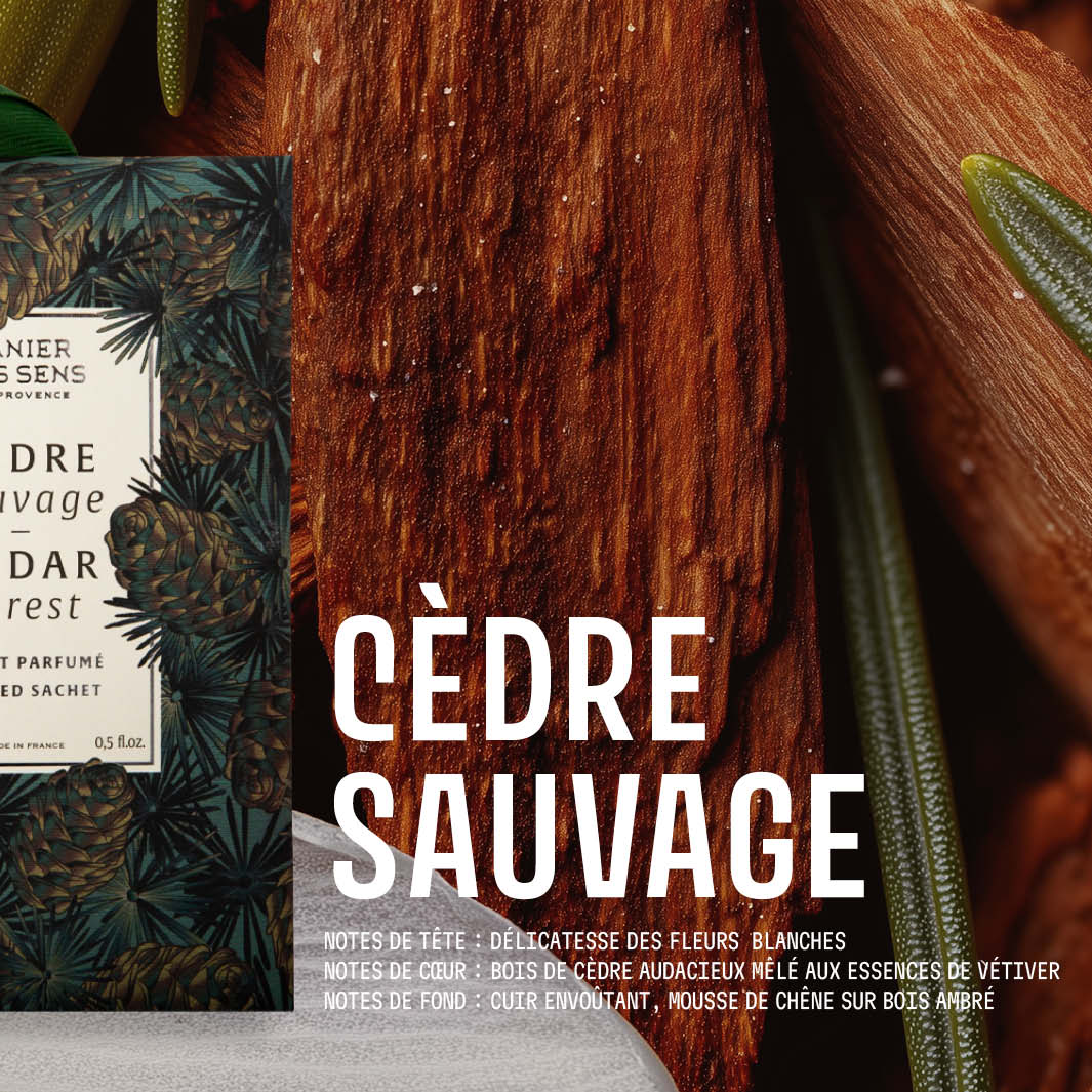 Duftbeutel 15 g Wilde Zeder – Panier des Sens