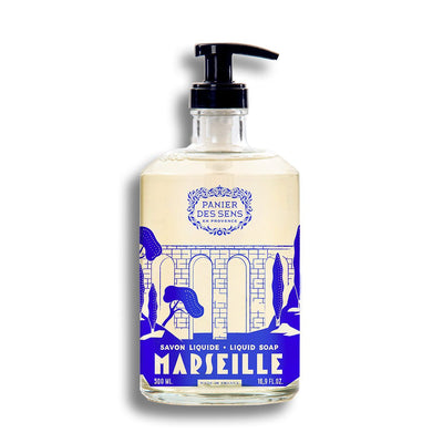Flüssig Marseiller Seife aus Glas | Limitierte Auflage olive 500ml - -. Panier des Sens