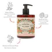Savon de Marseille flüssig | Rosengeranie 500ml - Panier des Sens