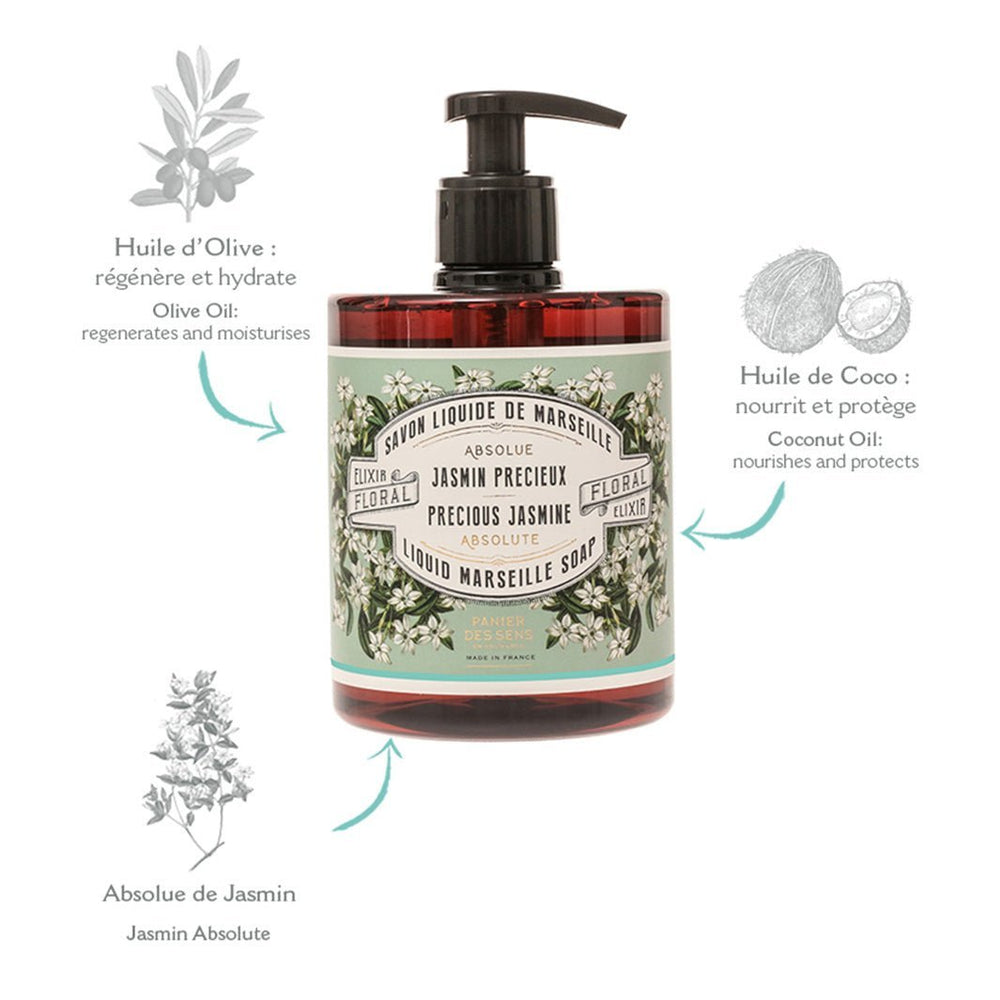 Jabón Líquido de Marsella | Jasmin Précieux 500ml - Panier des Sens