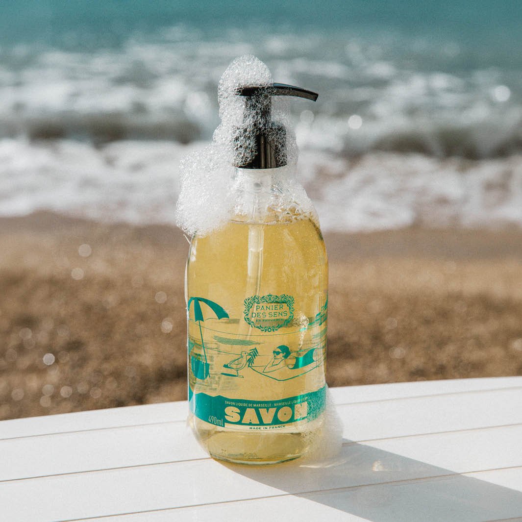 未使用品HUILE DE SAVON & LAIT VINAIGRE 250ml Liquid Marseille Soap 490ml – Panier des Sens