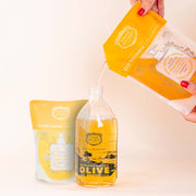 Savon liquide de Marseille Olive édition limitée + 2 recharges - Fleur d'Oranger, Provence - Panier des Sens