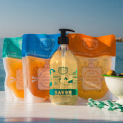 Liquid Marseille Soap Limited Edition 25 Years + 3 Refills - Orange Blossom, Verbena, and Iris Petals - Panier des Sens