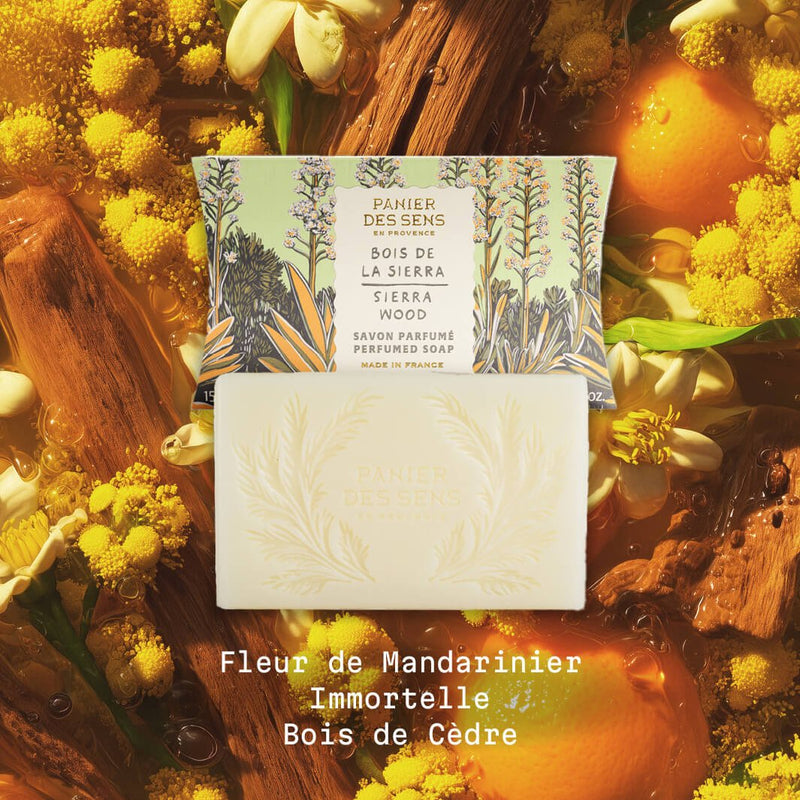 Savon parfumé Bois de la Sierra 150g - Panier des Sens