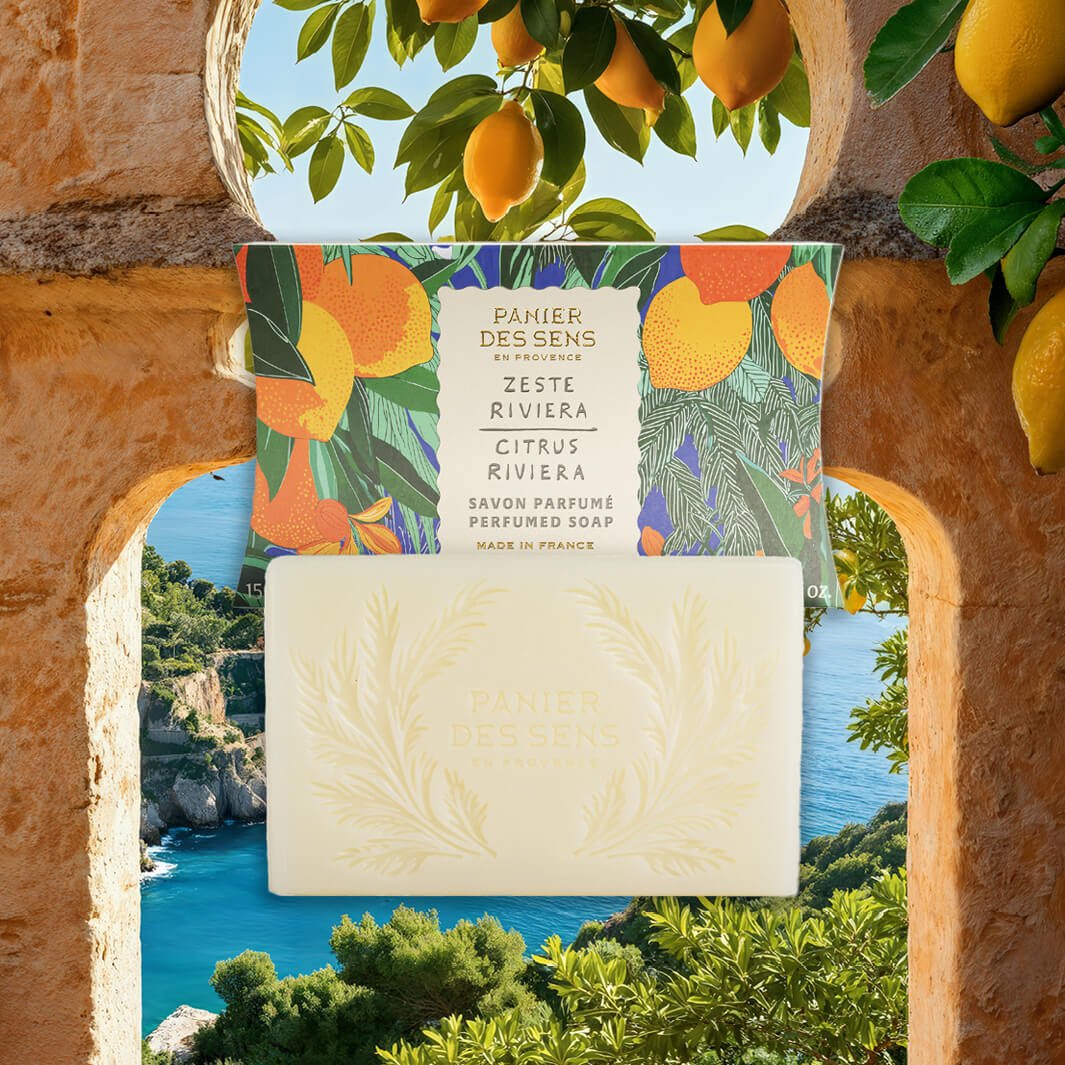 Zeste Riviera solid soap, fresh and lemony | Panier des Sens