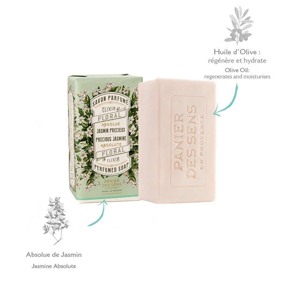 Jabón sólido perfumado - Jasmin Précieux 150g - Panier des Sens
