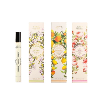 Trio Eaux de toilette format roll - on - Rose, Provence et Verveine 10ml (VP) - Panier des Sens