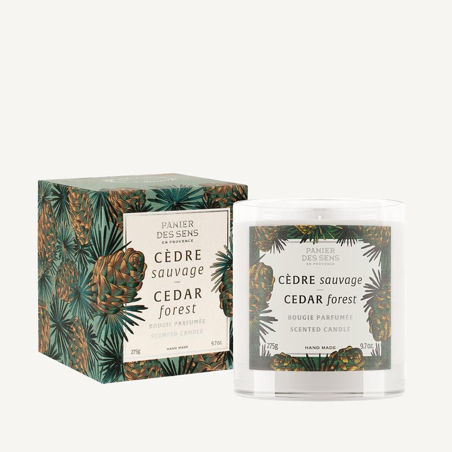 Vegetable wax scented candle 275G - Cedar Wood  scent - Panier des Sens
