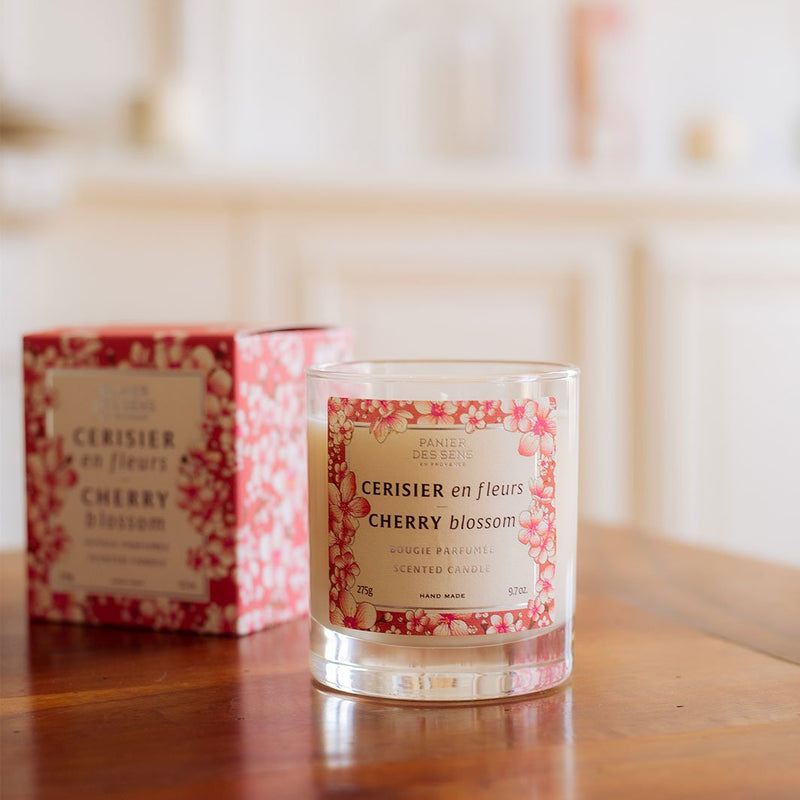 Vegetable wax scented candle 275G - Cherry Blossom scented - Panier des Sens