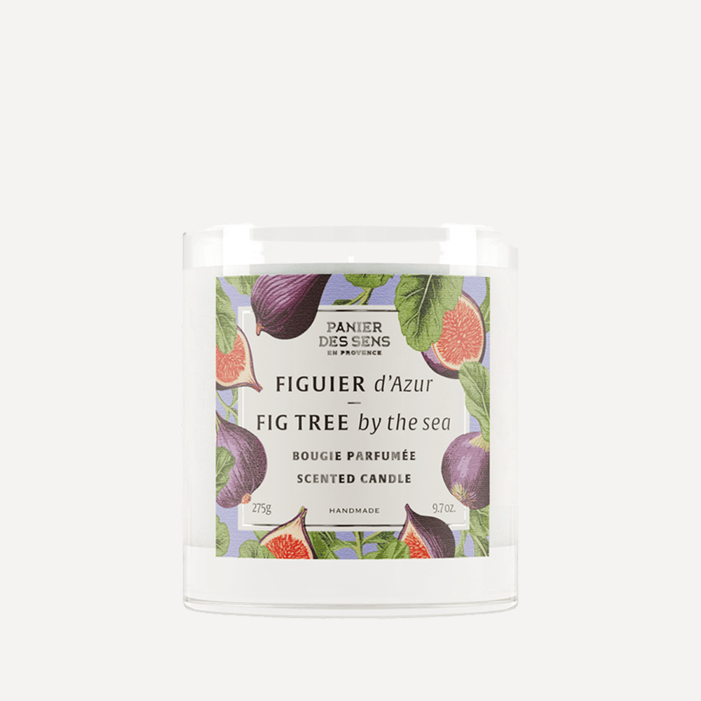 Bougie parfumée cire végétale - Parfum Figuier d'Azur 275g - Panier des Sens