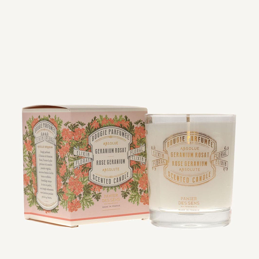 Scented Candle - Geranium Rosat 180g - Panier des Sens