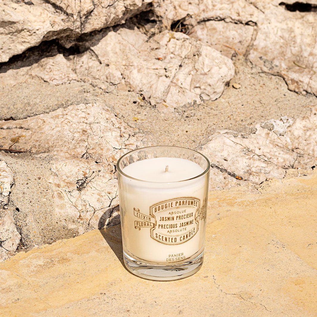 Bougie Parfumée - Parfum Jasmin Précieux 180g - Panier des Sens
