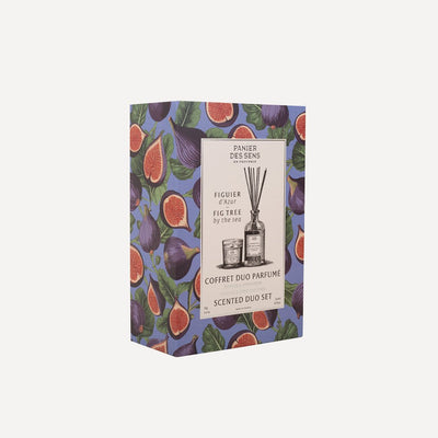 Coffret bougie parfumée + Diffuseur de parfum Figue - Figuier d'Azur - Panier des Sens