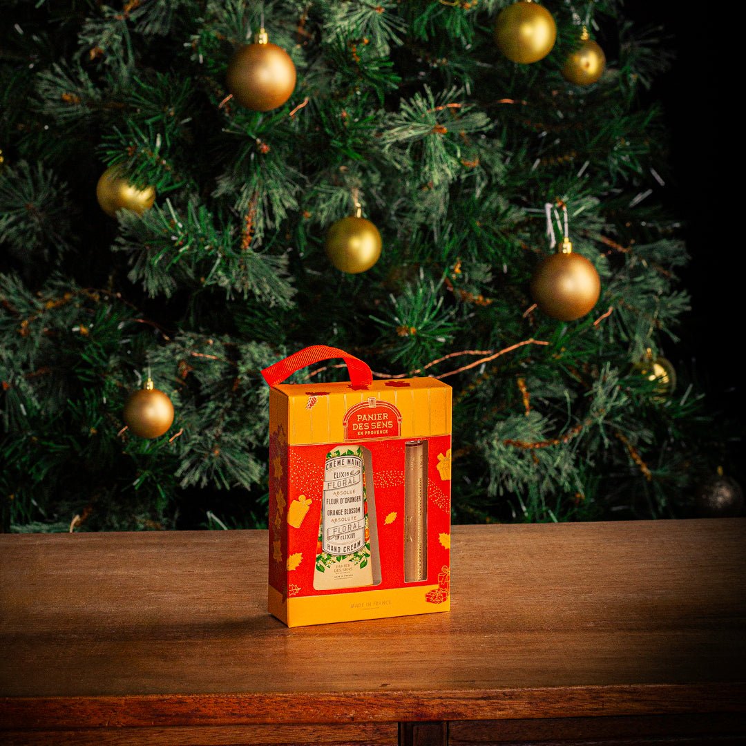 Weihnachtsbox – Duo Eau de toilette Roll-on und Handcreme – Orangenblüte  Panier des Sens