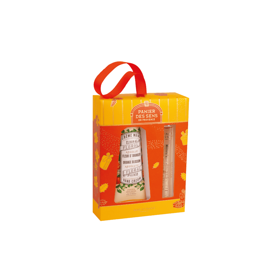 Weihnachtsbox – Duo Eau de toilette Roll-on und Handcreme – Orangenblüte  Panier des Sens