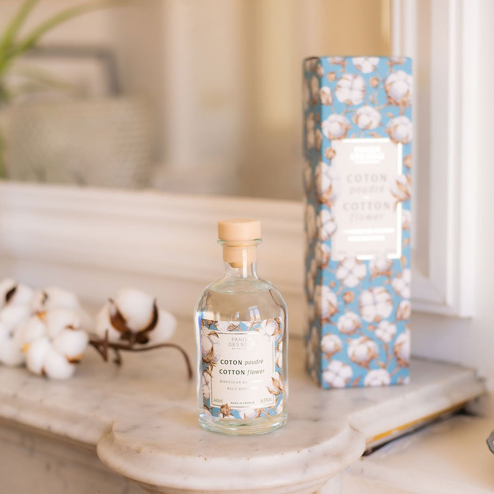 Diffuseur de parfum d'ambiance - Coton Poudré - Panier des Sens