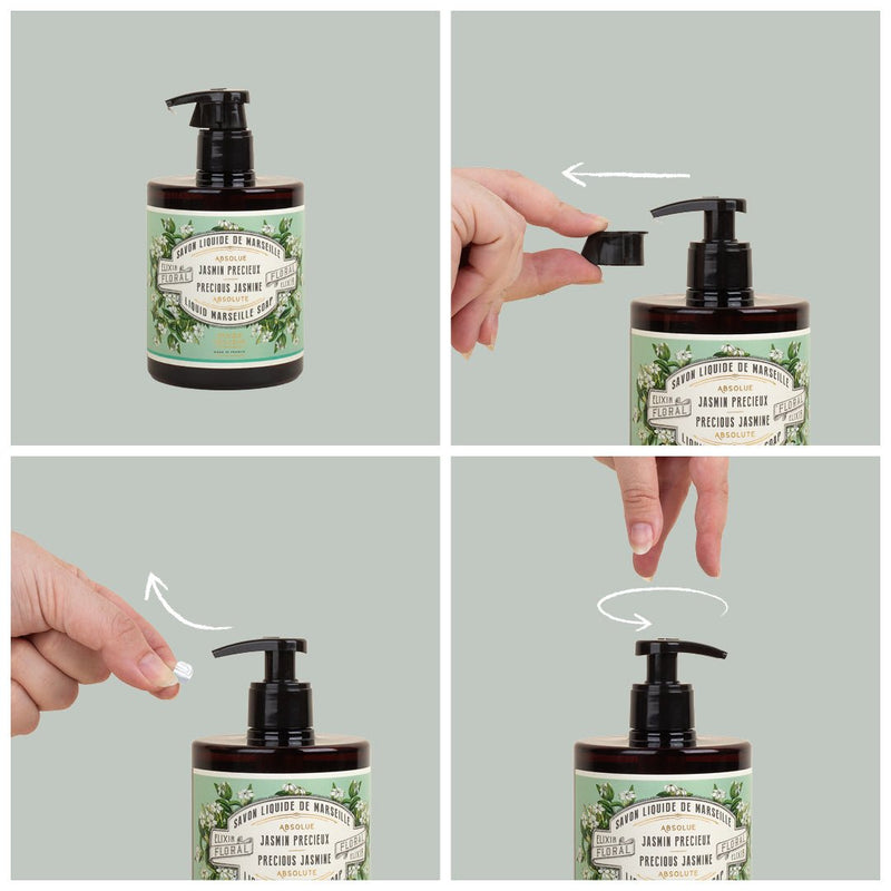Confezione da 4 saponi liquidi di Marsiglia con fragranze assolute - 4 x 500ml - Francia Panier des Sens
