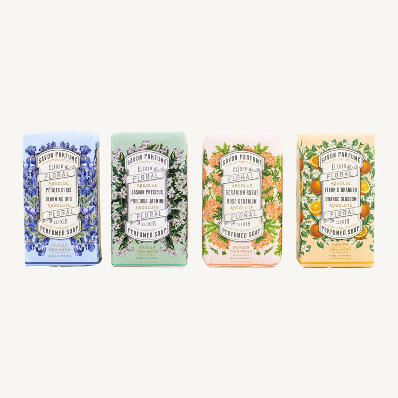 Pack de 4 savons solides aux Absolues de parfum - 4 x 150g - Panier des Sens