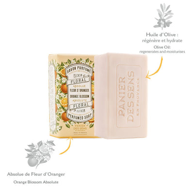 Savon parfumé - Fleur d'Oranger 150g - Panier des Sens