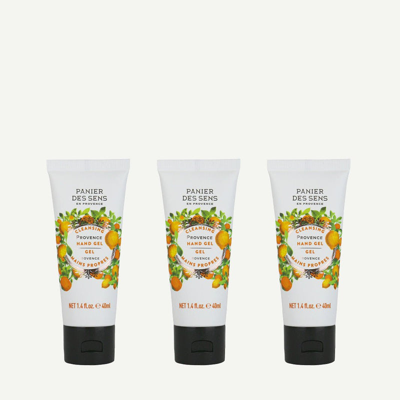 Trio of Clean Hands Gel - Provence Energisante - France Panier des Sens